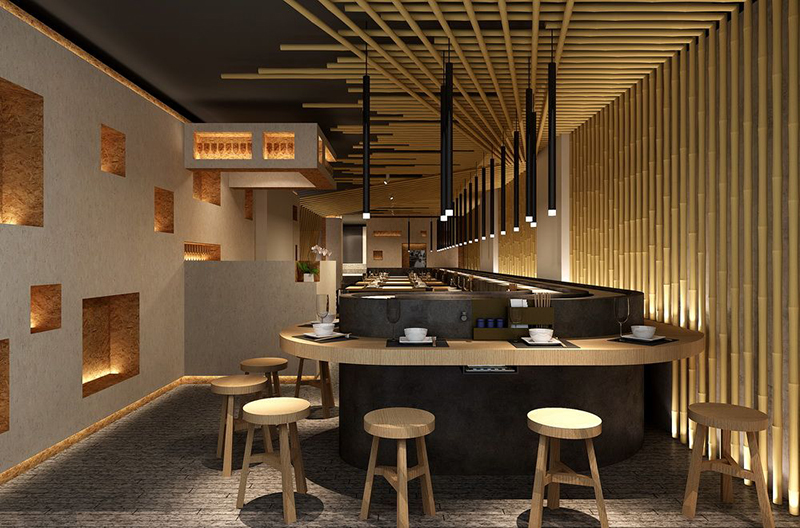 日式餐廳風格裝修圖片